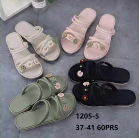  Sandal  Flat Jelly BUNGA KECIL import 1205 5 Balance  